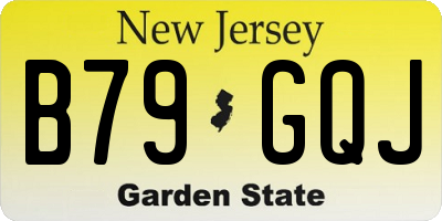 NJ license plate B79GQJ