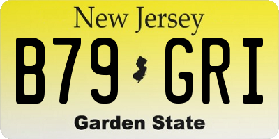 NJ license plate B79GRI