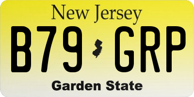 NJ license plate B79GRP