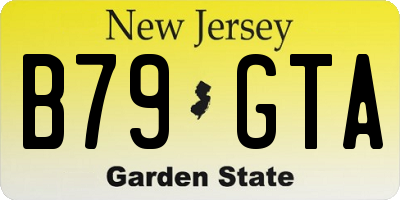 NJ license plate B79GTA