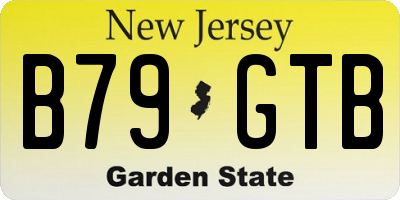NJ license plate B79GTB