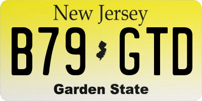 NJ license plate B79GTD