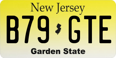 NJ license plate B79GTE