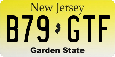 NJ license plate B79GTF