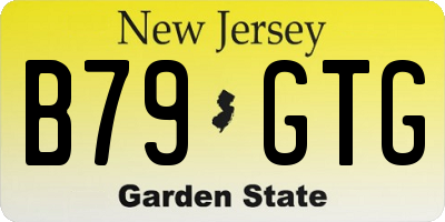NJ license plate B79GTG