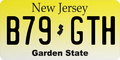 NJ license plate B79GTH