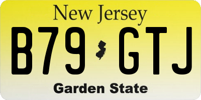 NJ license plate B79GTJ