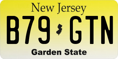 NJ license plate B79GTN