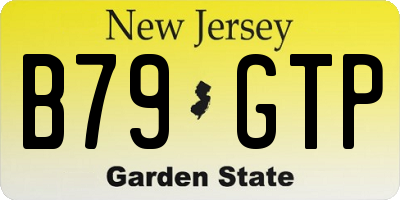 NJ license plate B79GTP