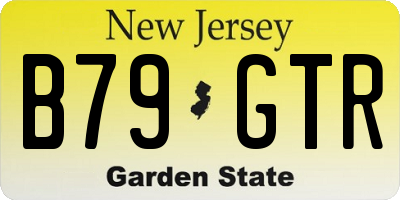 NJ license plate B79GTR