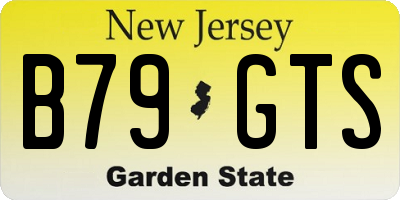 NJ license plate B79GTS