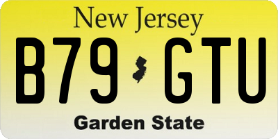 NJ license plate B79GTU