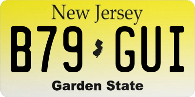 NJ license plate B79GUI