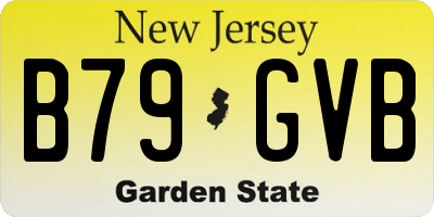 NJ license plate B79GVB