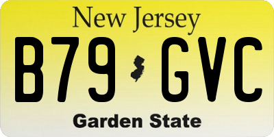 NJ license plate B79GVC