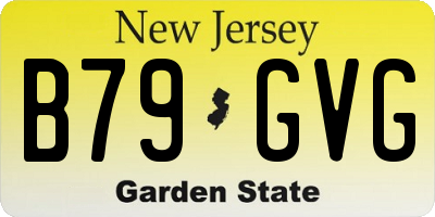 NJ license plate B79GVG