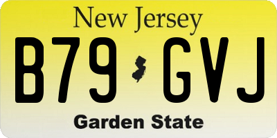 NJ license plate B79GVJ