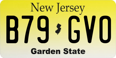 NJ license plate B79GVO