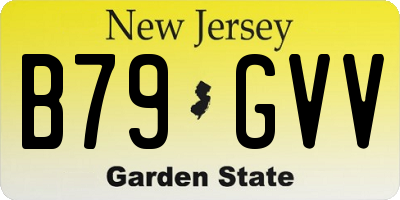 NJ license plate B79GVV