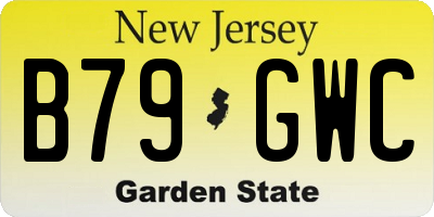 NJ license plate B79GWC