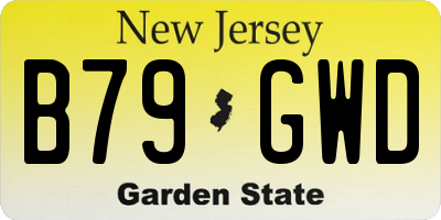 NJ license plate B79GWD
