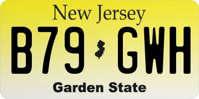 NJ license plate B79GWH