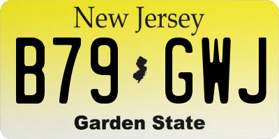 NJ license plate B79GWJ
