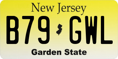 NJ license plate B79GWL