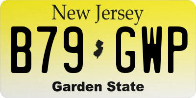NJ license plate B79GWP