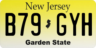 NJ license plate B79GYH