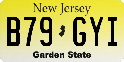 NJ license plate B79GYI