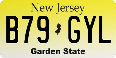 NJ license plate B79GYL