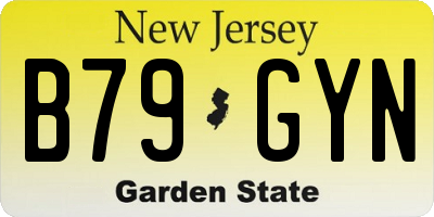 NJ license plate B79GYN