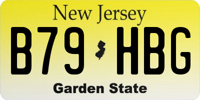 NJ license plate B79HBG