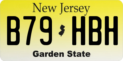 NJ license plate B79HBH