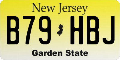 NJ license plate B79HBJ
