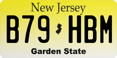 NJ license plate B79HBM