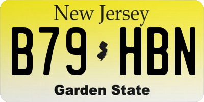 NJ license plate B79HBN