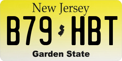 NJ license plate B79HBT