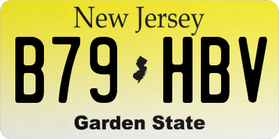 NJ license plate B79HBV