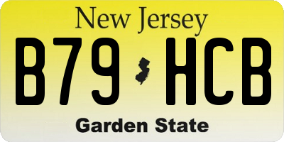 NJ license plate B79HCB