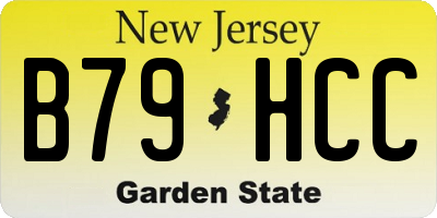 NJ license plate B79HCC
