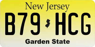NJ license plate B79HCG