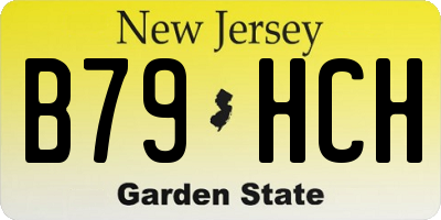 NJ license plate B79HCH