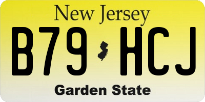 NJ license plate B79HCJ