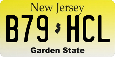 NJ license plate B79HCL