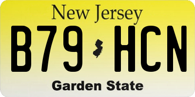 NJ license plate B79HCN