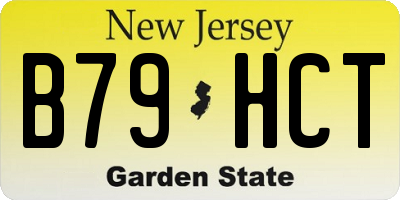 NJ license plate B79HCT