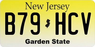 NJ license plate B79HCV