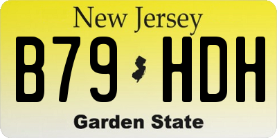 NJ license plate B79HDH